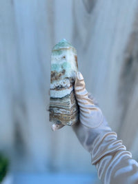 Pistachio Calcite Tower 1