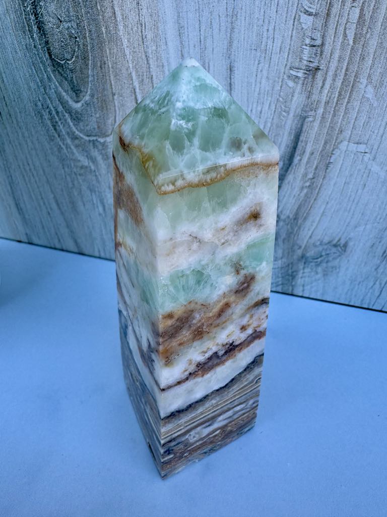 Pistachio Calcite Tower 1