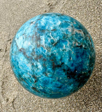 Blue Apatite Sphere
