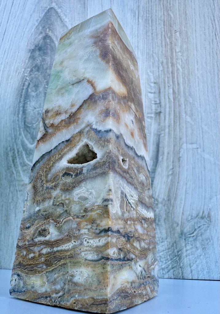 Pistachio Calcite Tower 1