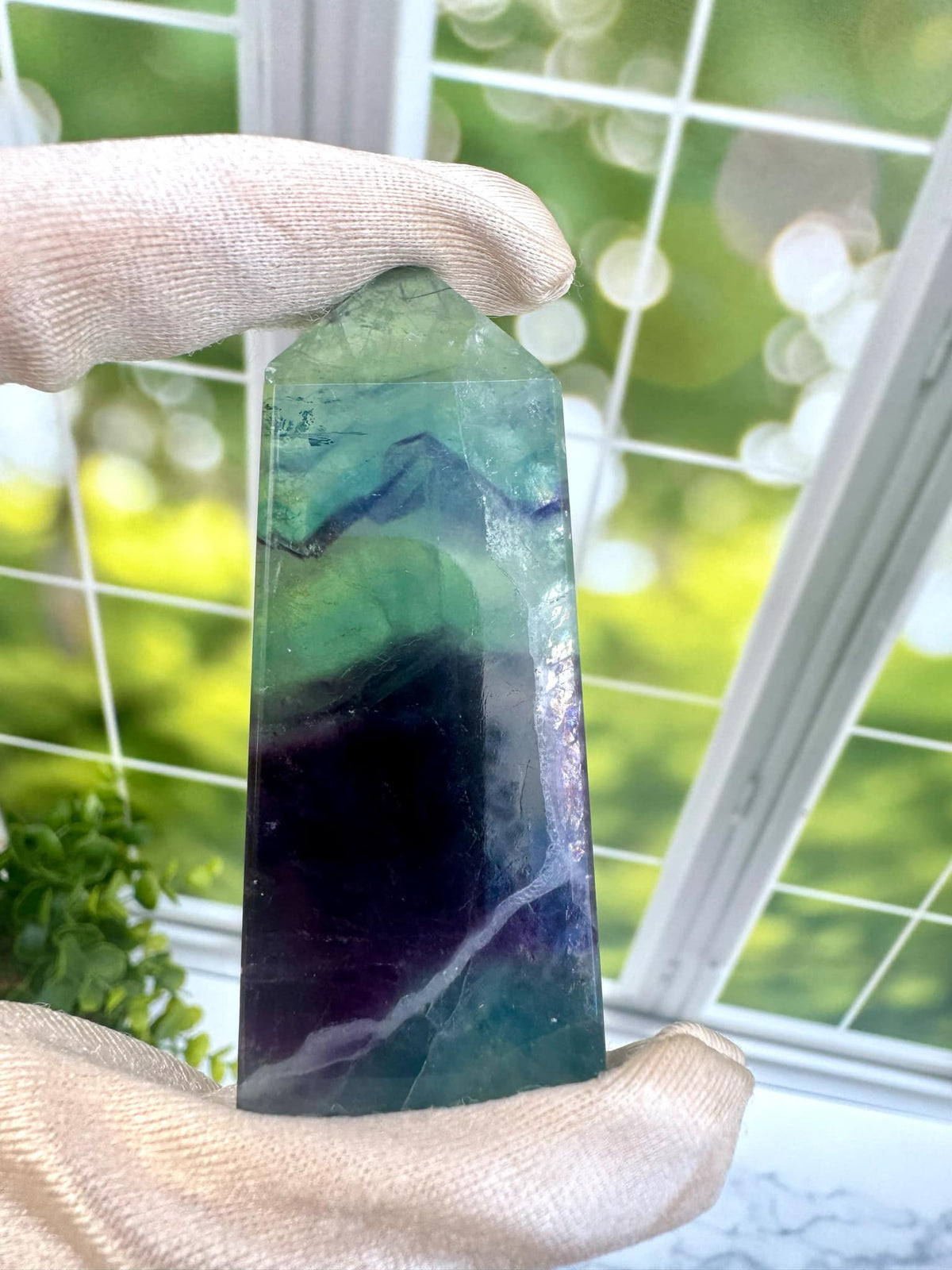 Rainbow Fluorite Tower 2