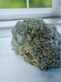 Blue Fluorite and Pyrite Cluster 2