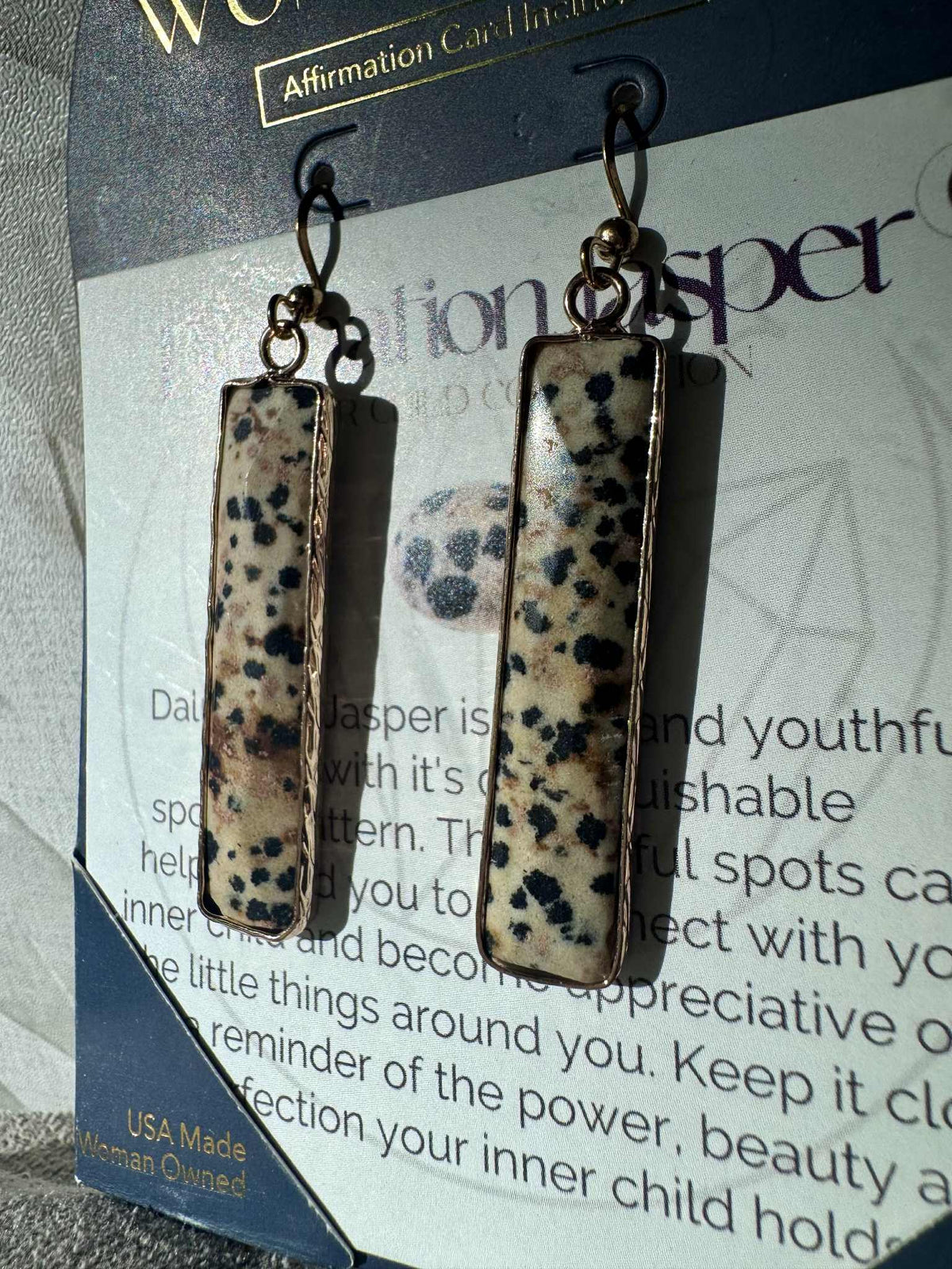 Dalmation Jasper Earrings