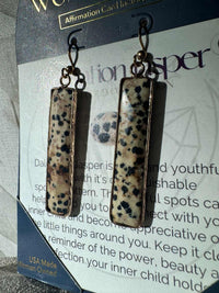 Dalmation Jasper Earrings