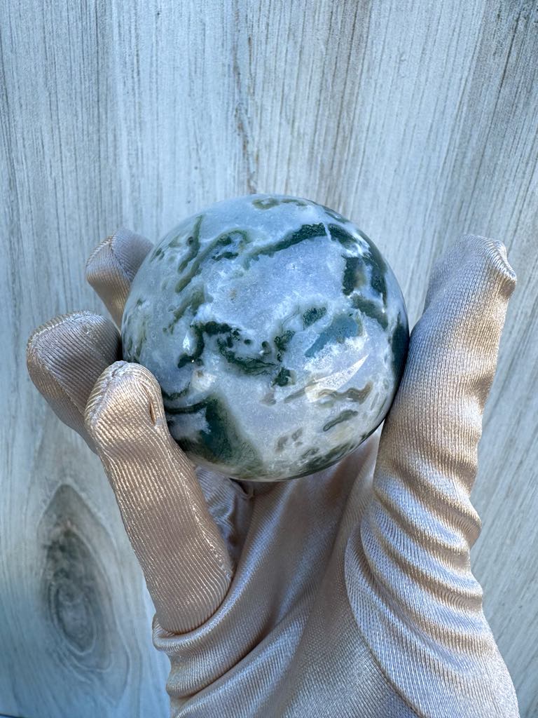 Moss Agate Sphere 1