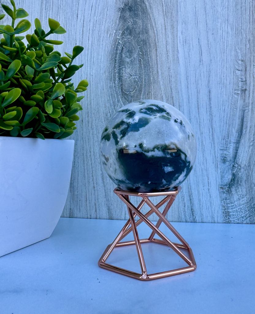 Moss Agate Sphere 1