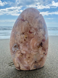 Pink Flower Agate Freeform
