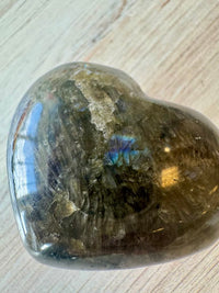 Labradorite Heart Palm Stone 1