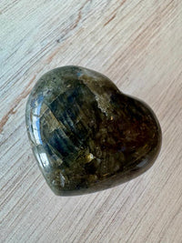 Labradorite Heart Palm Stone 1