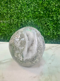 Moss Agate Skull