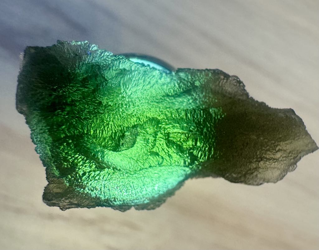 Moldavite crystal 8