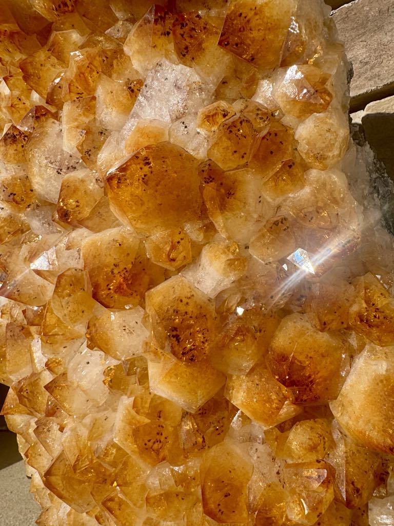 Citrine Cluster on Stand