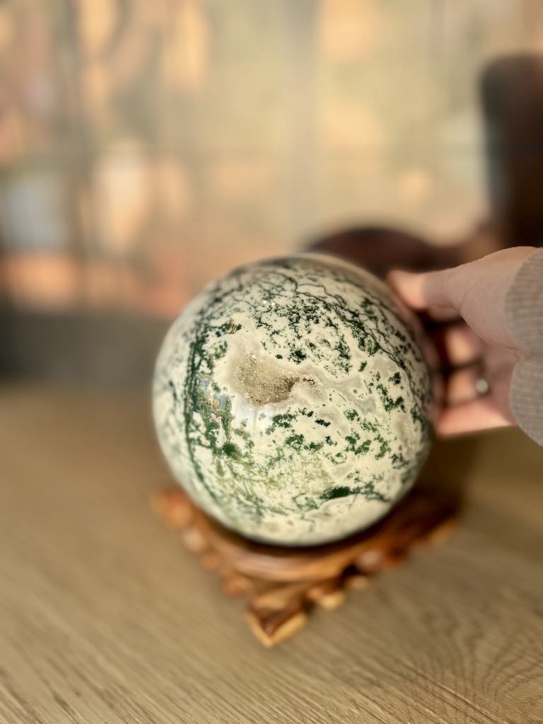 Tree Agate Sphere Large