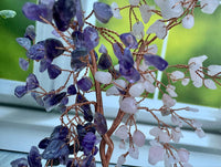 Amethyst and Rose Quartz Crystal Tree