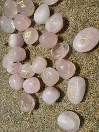 Rose Quartz Rune Set