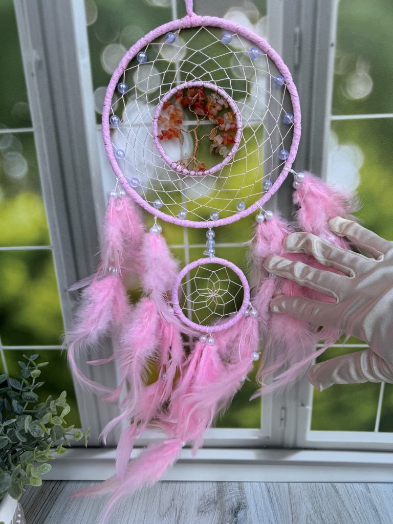 Pink Dream Catcher – The Bohemian Pink Dream Catcher – The Bohemian