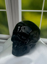 Black Obsidian Skull