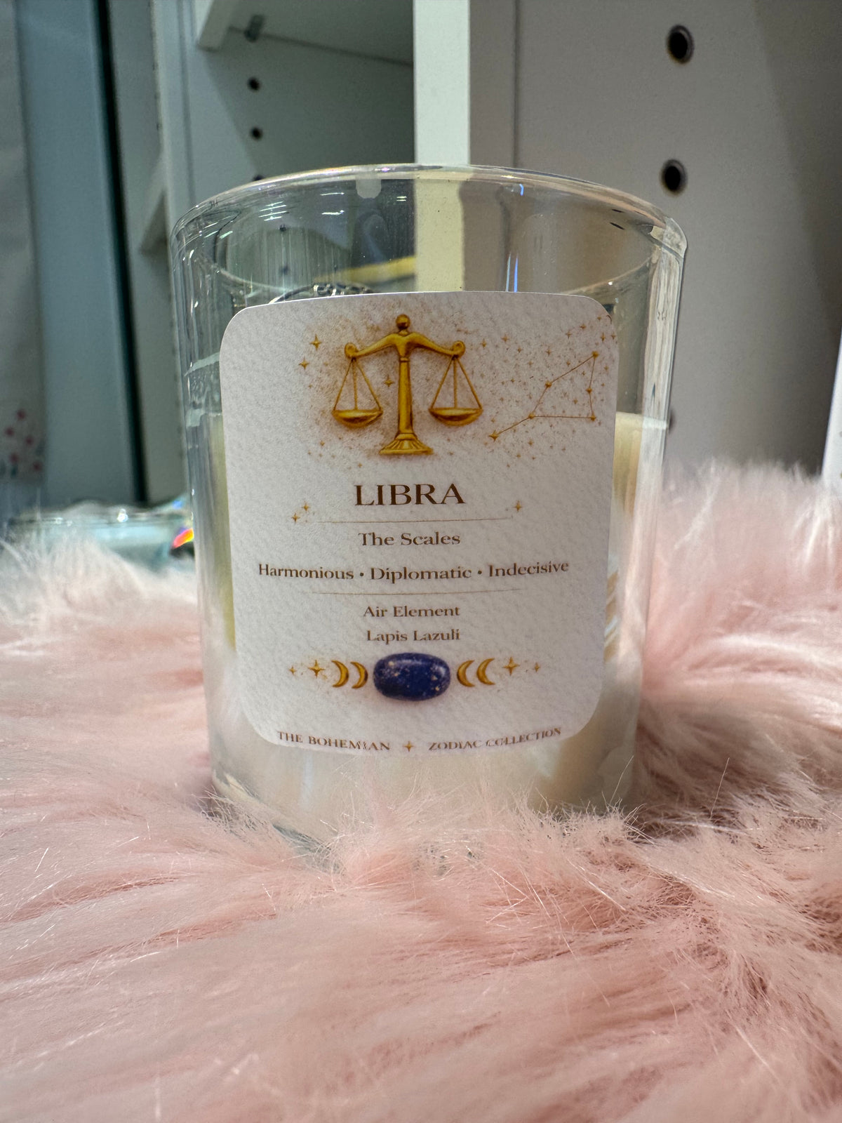 Libra Zodiac Candle
