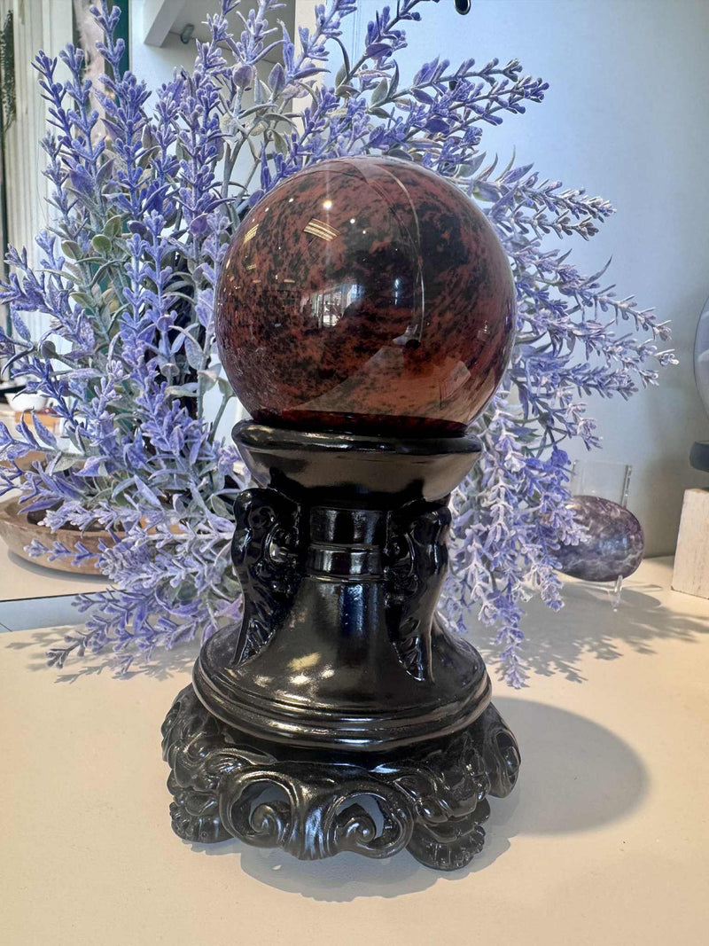 Mahogany Obsidian Sphere
