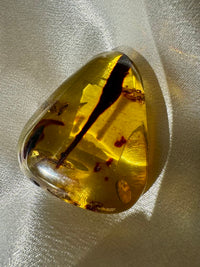 Amber polished piece small