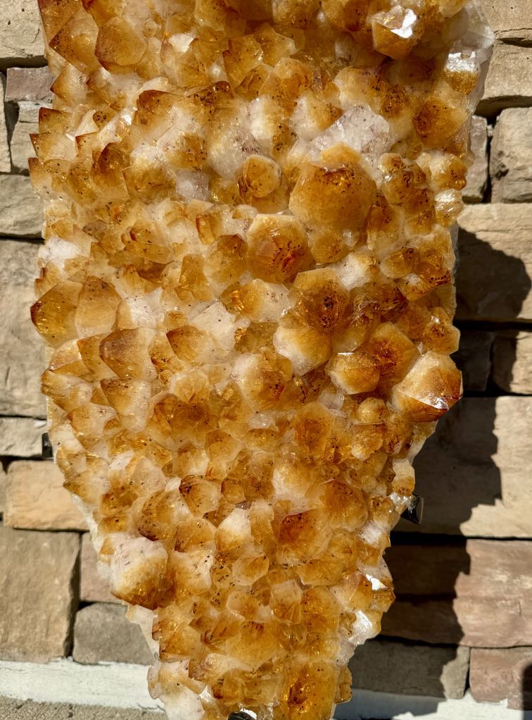 Citrine Cluster on Stand