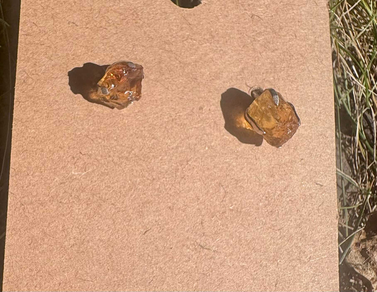 Citrine Stud Earrings