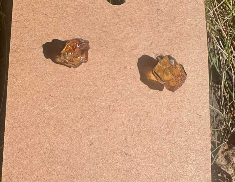 Citrine Stud Earrings