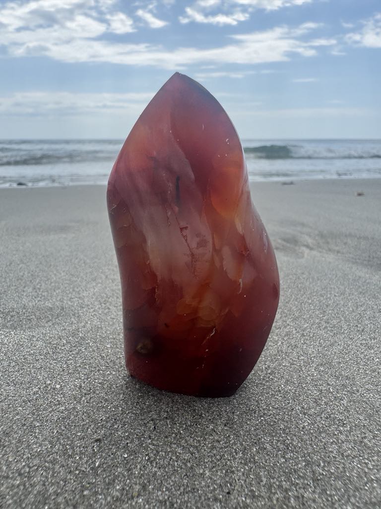 Carnelian Flame Carving