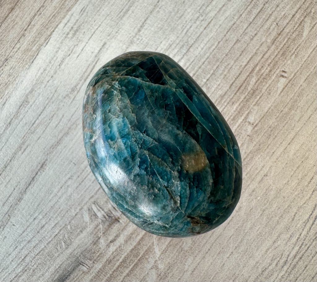 Blue Apatite Palm Stone 2