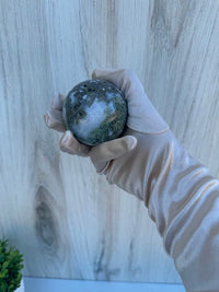 Moss Agate Sphere 3