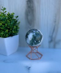 Moss Agate Sphere 3