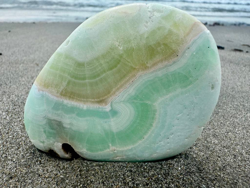 Pistachio Calcite Palmstone