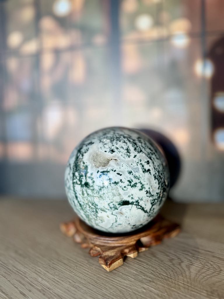 Tree Agate Sphere Large