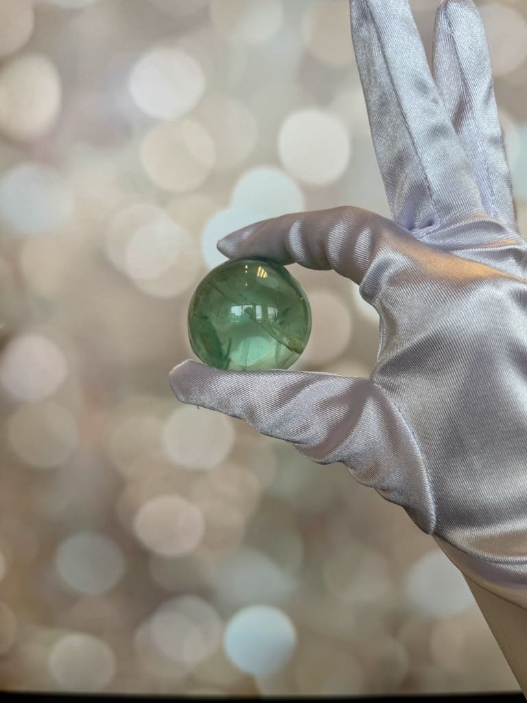 Green Fluorite Sphere