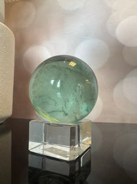 Green Fluorite Sphere