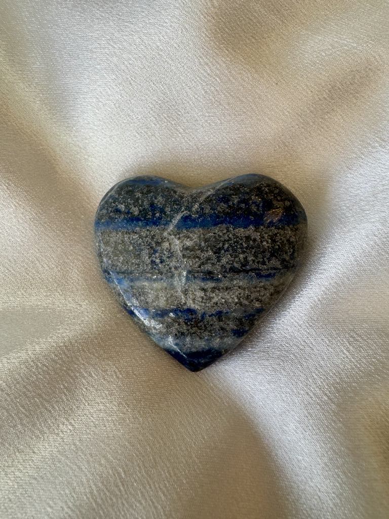 Lapis Lazuli Heart Palm stone 1