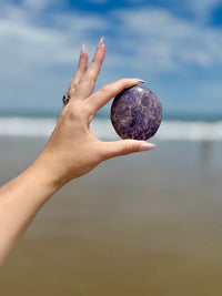 Lepidolite Palmstone