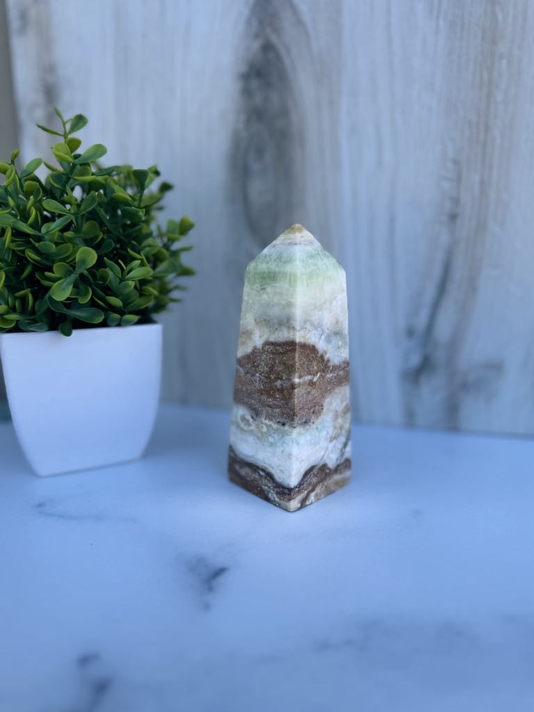 Pistachio Calcite Tower 2