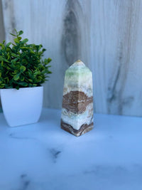 Pistachio Calcite Tower 2