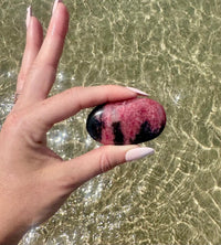 Rhodonite Palm Stone 2