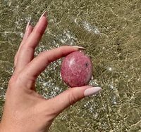Rhodonite Palm Stone 1