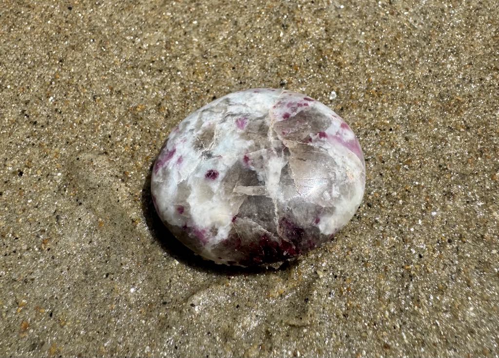 Pink Tourmaline Palm Stone 2