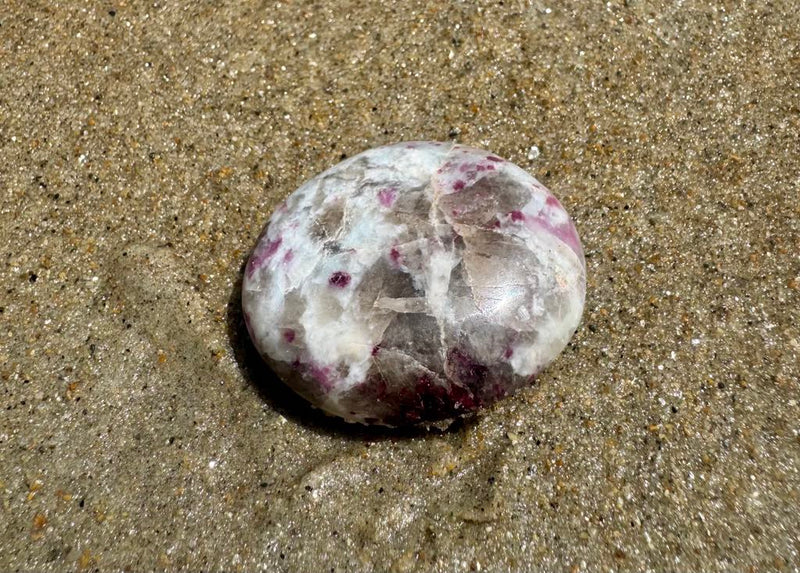 Pink Tourmaline Palm Stone 2