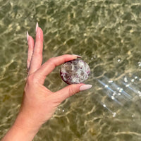 Pink Tourmaline Palm Stone 2
